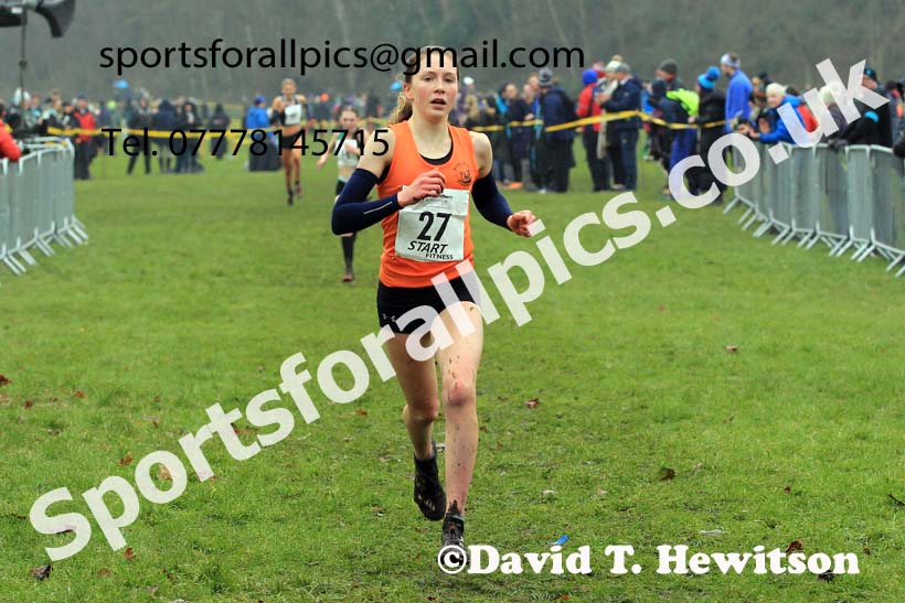 Womens Under-17s 2023 Northern Cross Country Champs., Witton Park, Blackburn. Photo: David T. Hewitson/Sports for All Pics